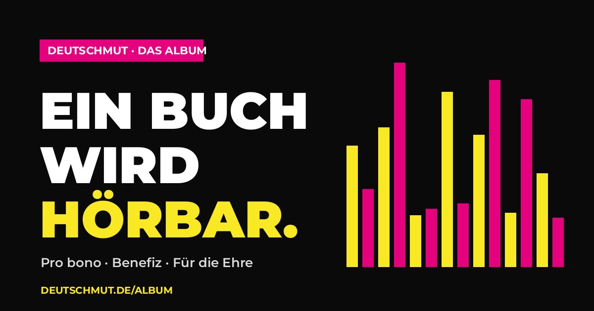 Coverentwurf des DEUTSCHMUT-Albums